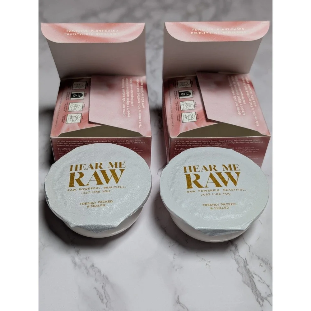 Hear Me Raw The Hydrator Moisturizer Prickly Pear Refill Pod 2.5 Fl Oz Set of 2